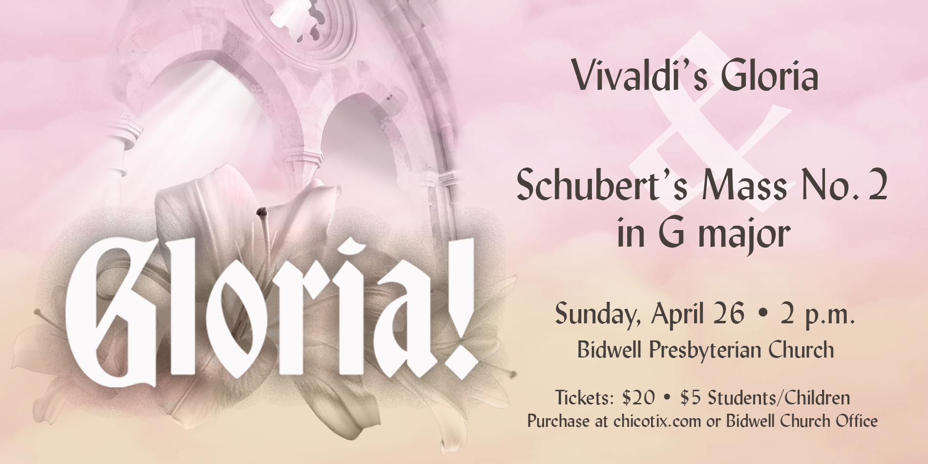 Gloria! Vivaldi's Gloria and Schubert's Mass No. 2 in G major